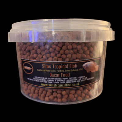 12 x Sims Tropical Fish Oscar Food 175G