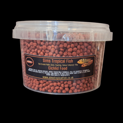 12 x Sims Tropical Fish Cichlid Food 175G