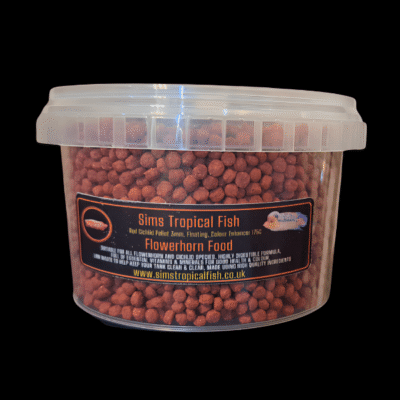 12 x Sims Tropical Fish Flowerhorn Food 175G