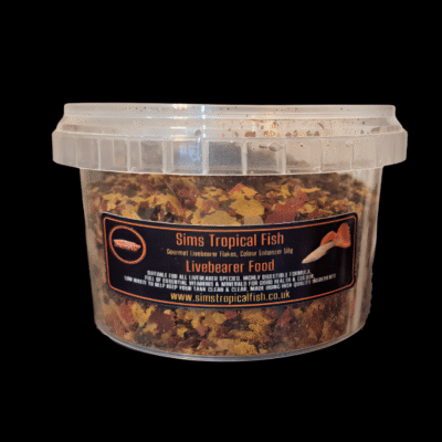 12 x Sims Tropical Fish Livebearer Food 50G