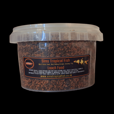 12 x Sims Tropical Fish Loach Food 175G