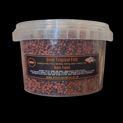 12 x Sims Tropical Fish Ram Food 175G