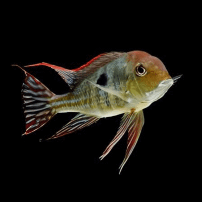 10 x Geophagus Red Head 4cm