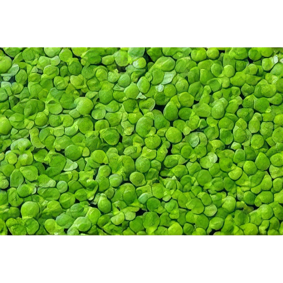 Five Potted Plants Common Duckweed Plant Lemna Minor